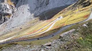 Panoramica a metà del passo dello Stelvio