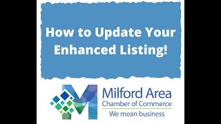 How to Update Your Enhanced Listing!