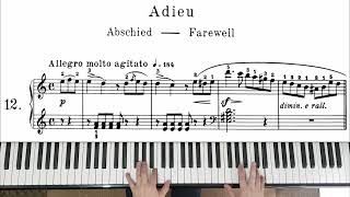 Burgmuller - L' Adieu / The Farewell Op.100 n°12