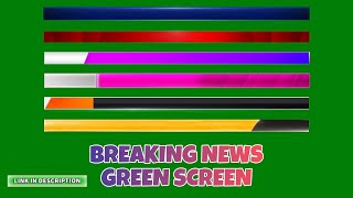 BREAKING NEWS GREEN SCREEN TEMPLATE