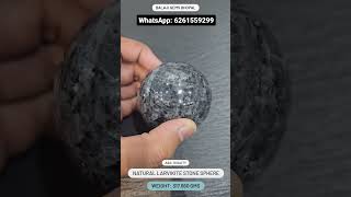 Larvikite Stone Sphere 🔮 #shorts #youtubeshorts #ytshorts #short #crystals #crystalhealing