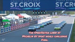 The SpeedSector Lobby at Michelin GT Sport World Challenge Final