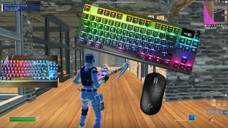 SteelSeries Apex Pro TKL Fortnite ASMR Gameplay 🤩 Mechanical Keyboard Sounds Satisfying 360FPS 4K