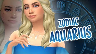 Sims 4 Zodiac CAS | AQUARIUS