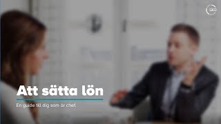 Chefsguide – att sätta lön