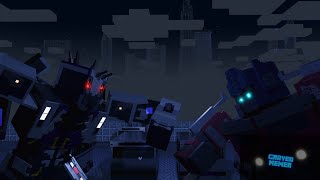 Transformers: Rise of the Beasts Optimus Prime vs Transit | Minecraft Animation #transformers #rotb