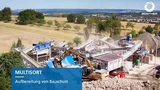 Aufbereitungsanlage von Bauschutt