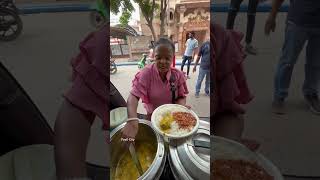 सिर्फ़ 100/- रुपये में Delhi का सबसे सस्ता Rice Combo Thali 😱😋❤️ #shorts #specialfood #thali