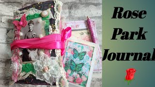 Flip Through Of My "Rose Park " Journal/ I Used Kits From @shabbydabbydoodah