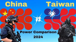 China vs Taiwan Military Power Comparison 2024 | Taiwan vs China Military Power 2024