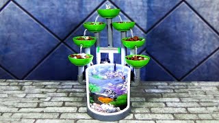 How to Make BEAUTIFUL AQUARIUM FOUNTAIN using PVC Pipes | DIY AQUARIUM