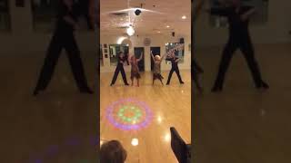 Tatyana Vaysfeld and the Mequon staff dancing “Let’s Be Bad” before dance fantasy