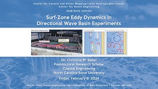 Surf Zone Eddy Dynamics in Directional Wave Basin Experiments