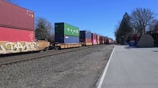 Chesterton Indiana Stack trains with Heritage painted NS locos