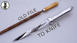 Making JAGDKOMMANDO KNIFE Out of Rusty File