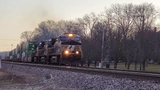 NS 4453 rolling through Glendale Ohio ft. NS  9794 "Whiteface"