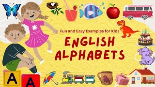 Learn English Alphabets | ABC Learning | Fun and easy way | Easy Examples for Kids |TRAIN YOUR BRAIN