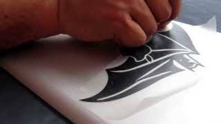 How to apply, stick a vinyl decal on a IPAD