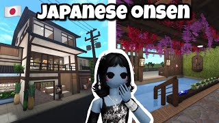 Building a 🇯🇵💧Japanese BathHouse in Bloxburg!