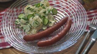 Schwyzer-Chäswürstli mit Kartoffelsalat - http://www.jeannettekocht.ch