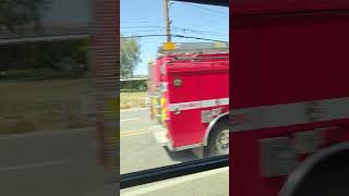 Fire Department Responding (plz ignore background sound I was in the bus)