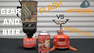 Jet Boil Flash vs Mighty Mo. Which one is better for you. Gear and Beer Thursday