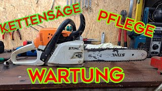 Kettensäge Pflege und Wartung