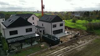 Installation d'une piscine en acier à Dahlem Garnich Luxembourg - Réalisation Rêv'extérieur