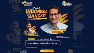 Sandiaga Uno - "Normal Baru UMKM After Corona" sesi FIB by IMCONNECT #KITABANGKITBERSAMA