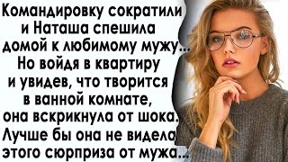 Командировку сократили и Наташа спешила домой к мужу  Но войдя в квартиру и заглянув в ванную