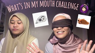 WHAT'S IN MY MOUTH CHALLENGE 🙆🏻‍♀️  | AMIRATUN ADLINA