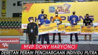 MVP DONY HARYONO 🔥 INI DIA DERETAN PERAIH PENGHARGAAN INDIVIDU PUTRA PLN MOBILE PROLIGA 2022