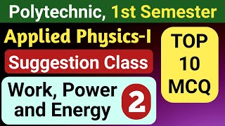 Work Power Energy (Part-2) | Applied Physics-I | 1st Semester Polytechnic | NatiTute