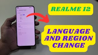 Realme 12 Language And Region How To Change