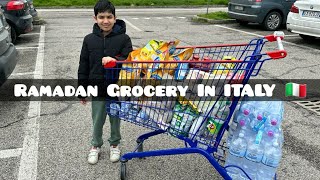 Ramadan Grocery Shopping 2024 in Italy 🇮🇹| Ramadan Mubarik 🌙 @KhoumisWorld  #familyvlog #viral