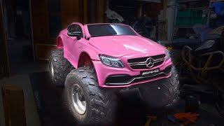 Barbie car, power wheels part 1