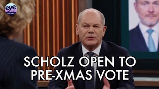 Scholz open to confidence vote before Xmas as German governing coalition breaks up