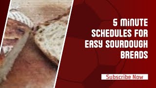 5 Minute Schedules for Easy Sourdough Breads