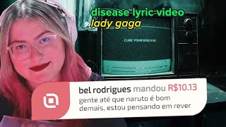 BOTEI MINHA VOZ NOS ALERTAS DA LIVE E REACT DE DISEASE (LYRIC VIDEO) | Cortes da Bel