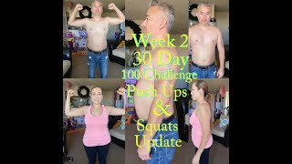 30 Day 100 Squat & Push ups Challenge/ Week 2