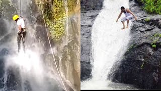 झरने पर चढ़ते हुए || Rock Climbing Uttarakhand || Adventure of Pahad