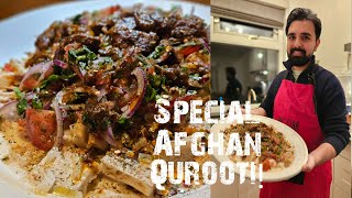 Afghan special Qurooti made by Chef Omar!قروتی خاص افغانی دست پخته عمر Vlog 23