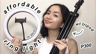 AFFORDABLE RING LIGHT FROM SHOPEE! (UNBOXING + REVIEW) | Memel De Guzman