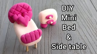 DIY Mini Bed with polymer Clay / short video, shorts ,short