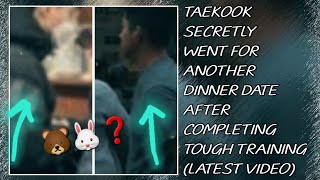 OMG!😱💋Taekook Went For Another Dinner Date After Completing Tough Training(New)#taehyung#jungkook