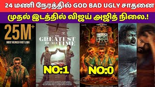 Good Bad Ugly First Look New Record,, The Goat Vs Good Bad Ugly First Look, Vijay  Vs Ajith Ajith