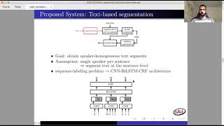 Nikolaos Flemotomos | Linguistically Aided Speaker Diarization Using Speaker Role Information