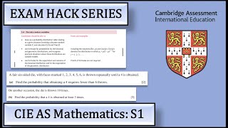 Exam Hack | CIE AS Maths | S1 | Geometric Distribution Question