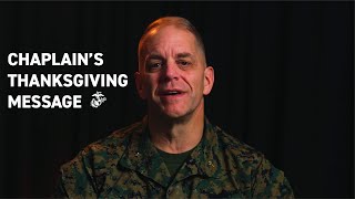 Chaplain Thanksgiving Message