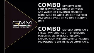 NOVITA! COMBO Gmm - Fresa a ponte + Waterjet 5 Assi